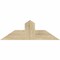 Ekena Millwork Portland Rough Sawn Timber Gable Bracket, Douglas Fir, 36"W x 12"H x 6"D x 6"F, 8/12 Pitch GBW036X12X0606POR00RDF - alternate 1